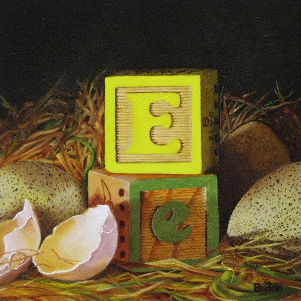 E is for Eggs by karen@karenbudan.com