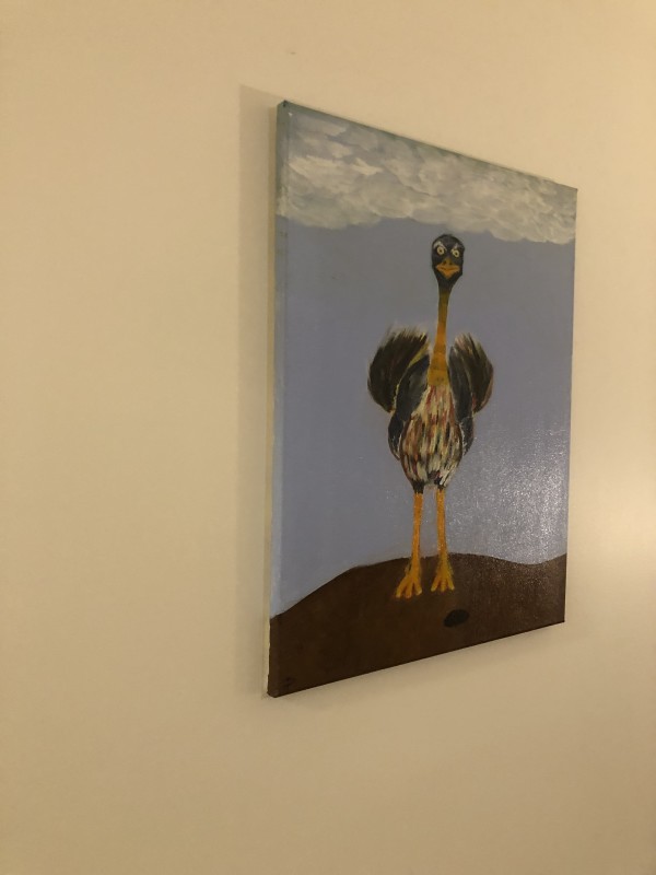 Otti the ostrich by Joshua Perez