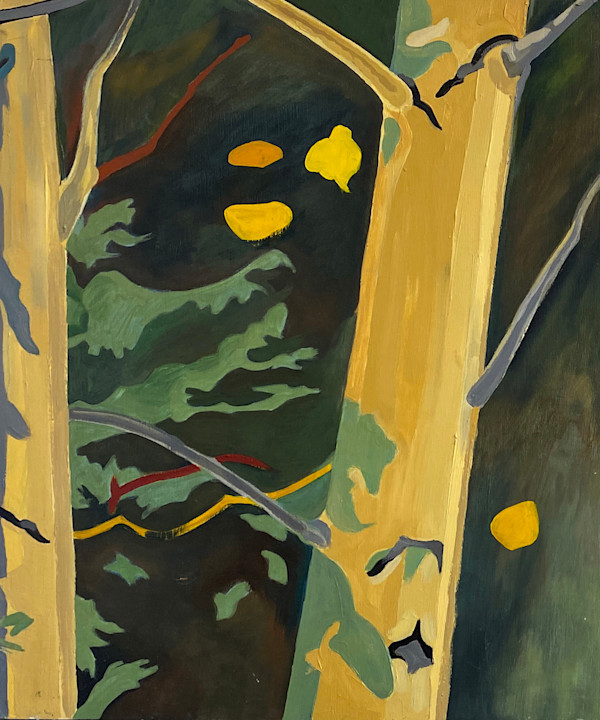 Aspen Diptych by Meredith Nemirov