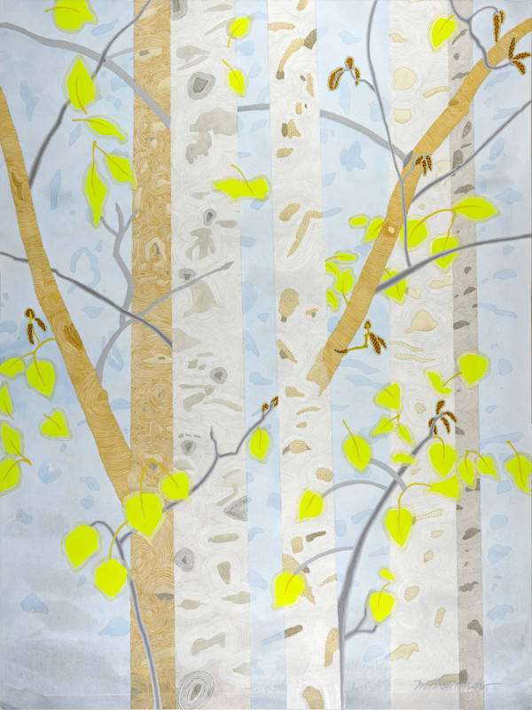 Aspens in Spring by Meredith Nemirov
