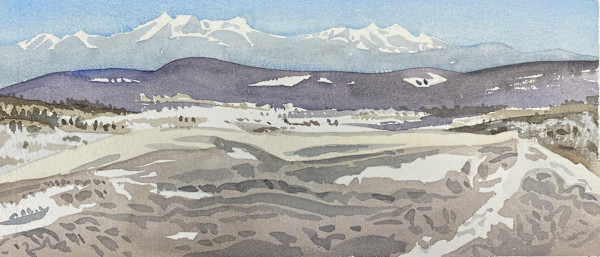 Snow Wall, Afternoon, Horsefly Mesa by Meredith Nemirov