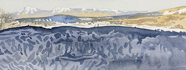 Snow Wall, Morning, Horsefly Mesa by Meredith Nemirov