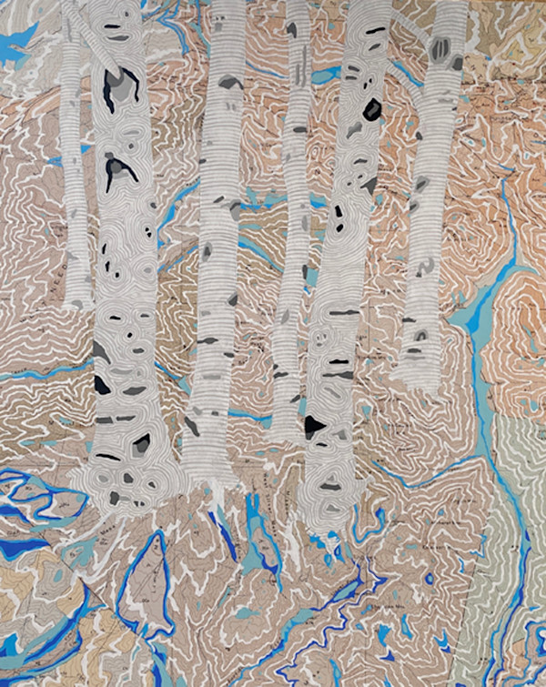 The Topography of Snow Two by Meredith Nemirov