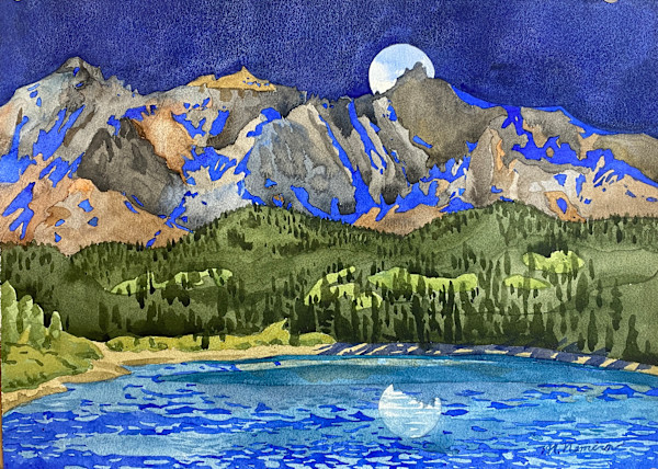 Full Moon over Trout Lake by Meredith Nemirov