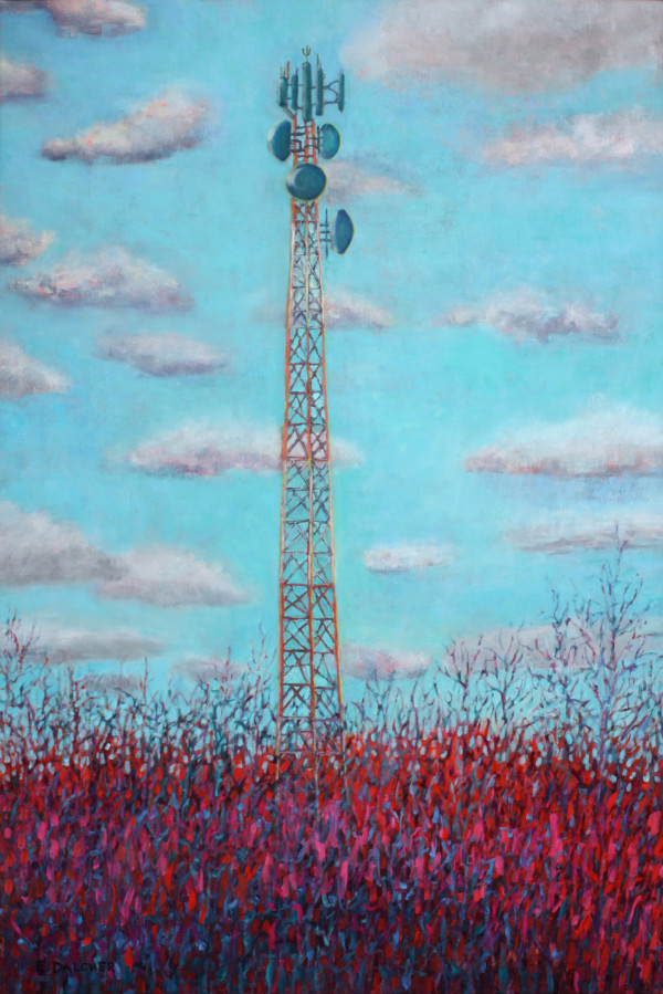 Microwave Cell Tower at Millennium Park by Elaine Dalcher