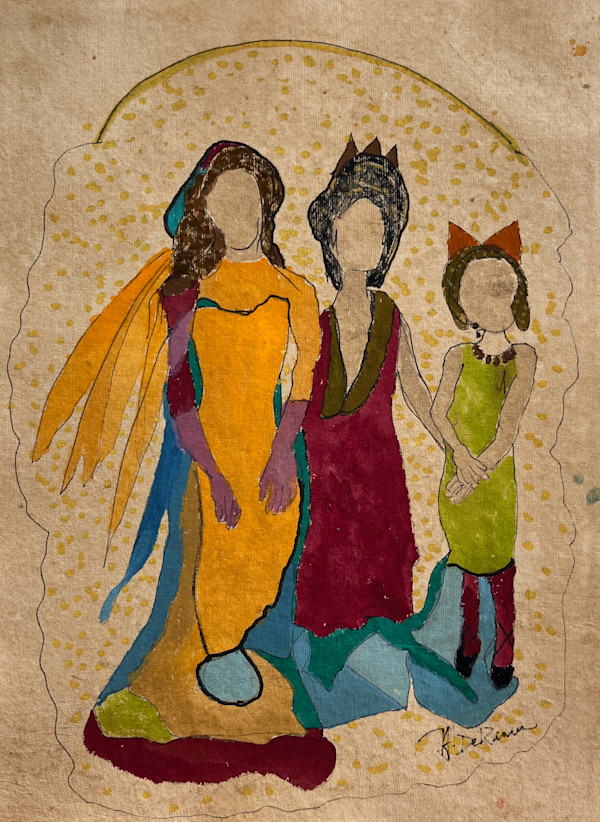 Three Sisters Posing by Helen DeRamus
