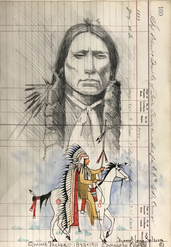 Quanati Parker 1845-1911 Comanche Chief by Daniel Long Solider