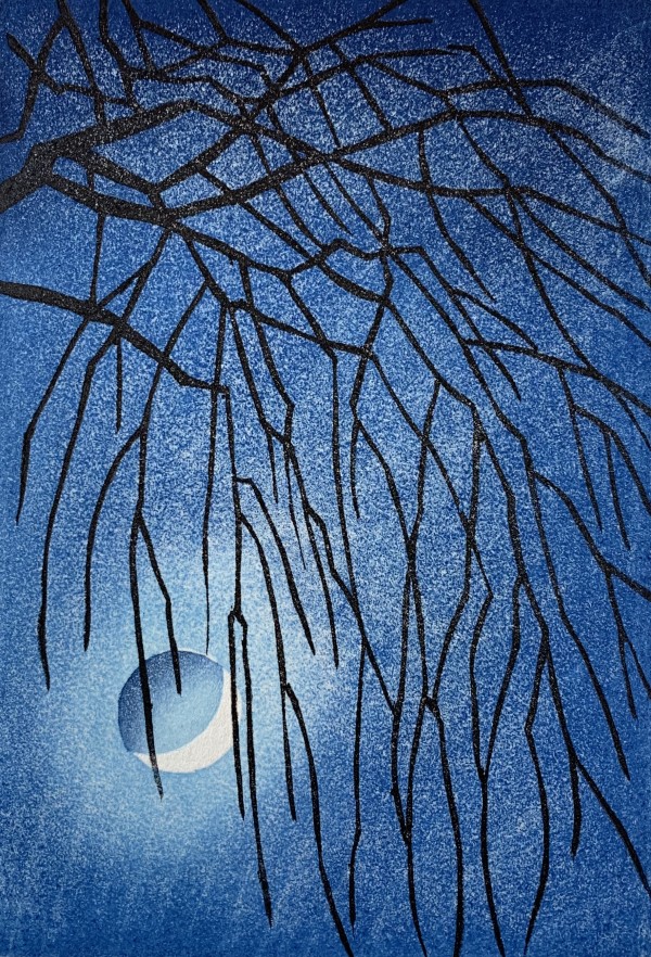 Japanese moon: willow by Mara Cozzolino