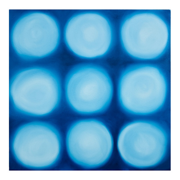 Celestial Grid of Blue Luminescence by Alex Wilhite