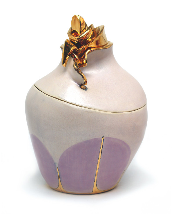 GOLD PINK BOX by Laurence Elle Groux