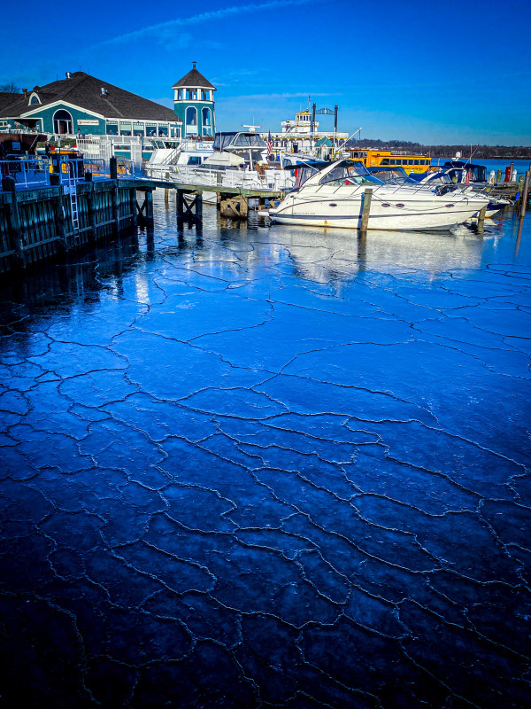 Fascinating Ice on the Waterfront - Alexandria by Jenny Nordstrom