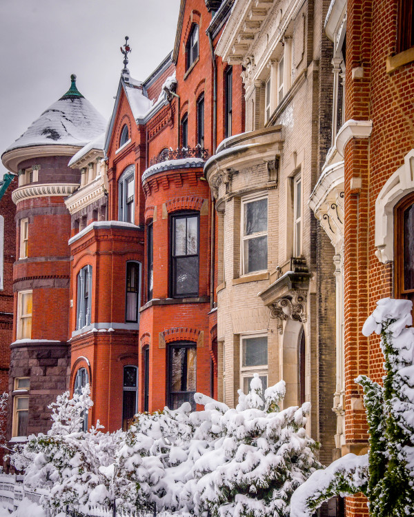 Rowhouses in Logan Circle - Washington DC by Jenny Nordstrom