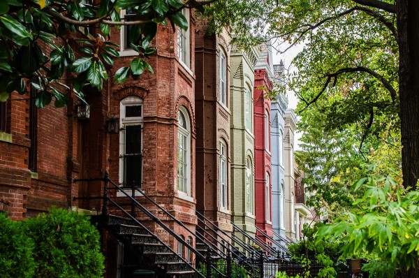 Rowhouses on South Carolina Avenue - Capitol Hill by Jenny Nordstrom