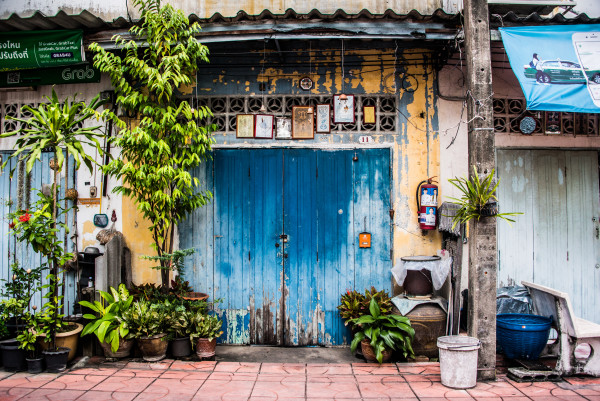 Blue Door - Bangkok, Thailand