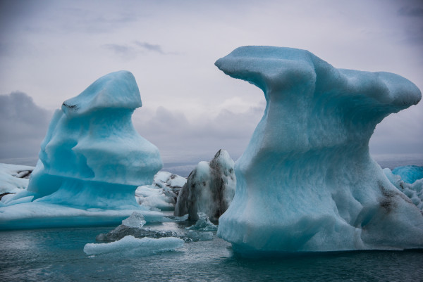 Towering Icebergs - Jökulsárlón Glacier Lagoon, Iceland