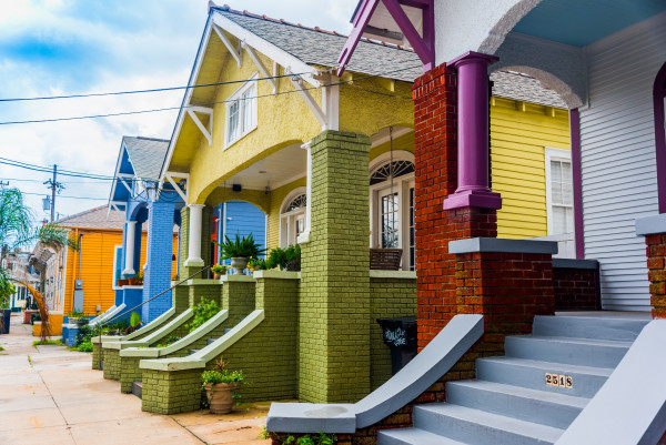 New Orleans Colorful Houses
