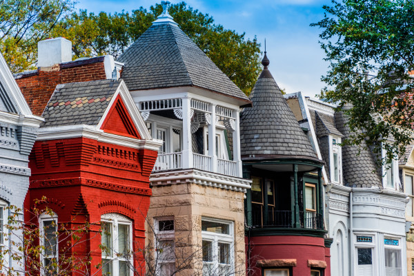 Row Houses, East Capitol Street - Washington DC by Jenny Nordstrom