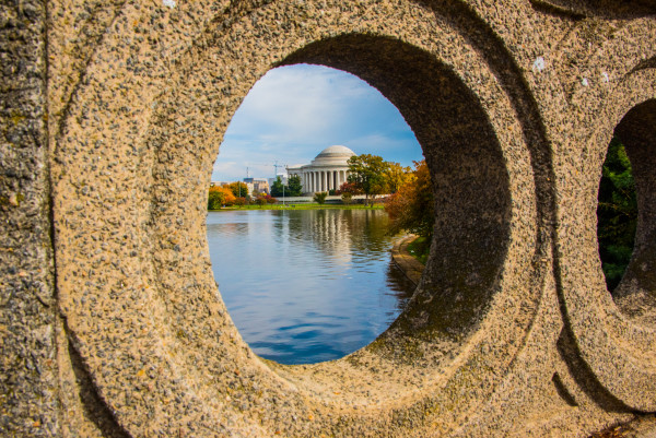 Jefferson Memorial through Portal - Washington DC