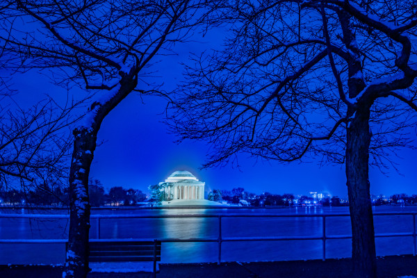 Jefferson Memorial in the Snow