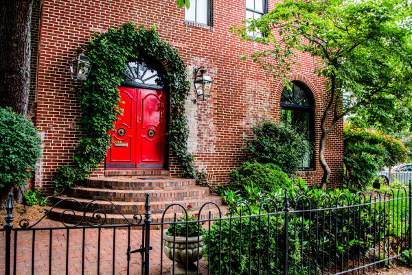 Red Door with Ivy - Capitol Hill, Washington DC by Jenny Nordstrom
