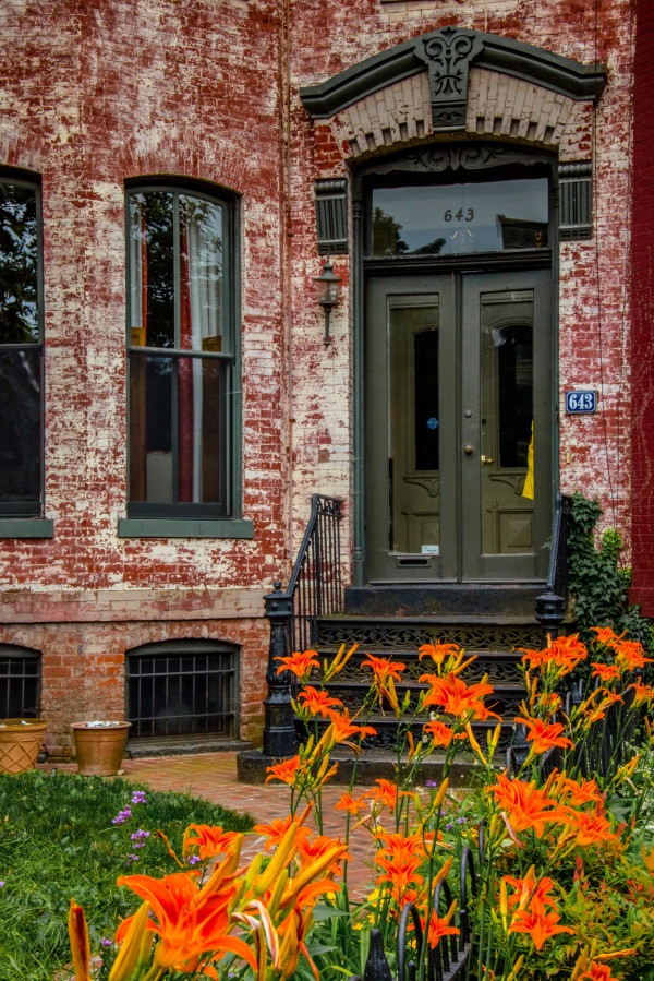 Door with Daylilies - Capitol Hill by Jenny Nordstrom