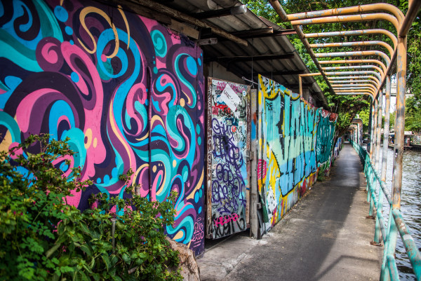 Graffiti Door - Bangkok, Thailand by Jenny Nordstrom