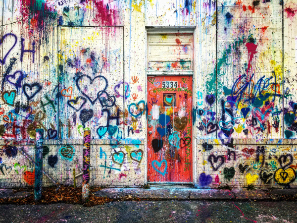 Graffiti Door - Hyattsville, Maryland by Jenny Nordstrom
