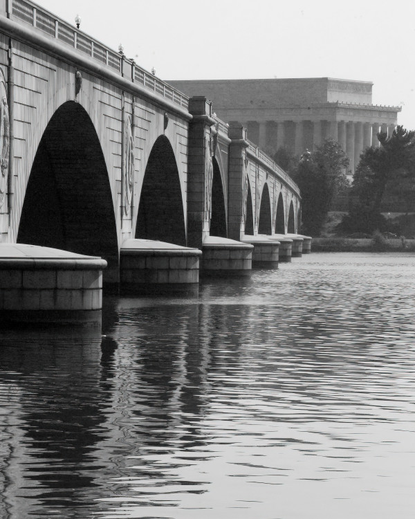 Memorial Bridge + Lincoln Monument - Washington DC by Jenny Nordstrom