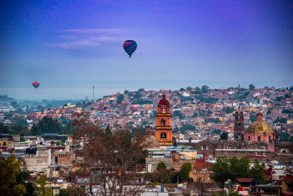 Sunrise with Balloons - San Miguel de Allende, Mexico