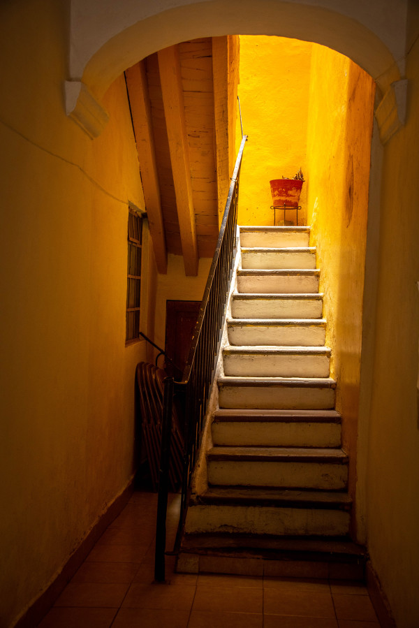 Golden Stairwell - Guanajuato, Mexico by Jenny Nordstrom