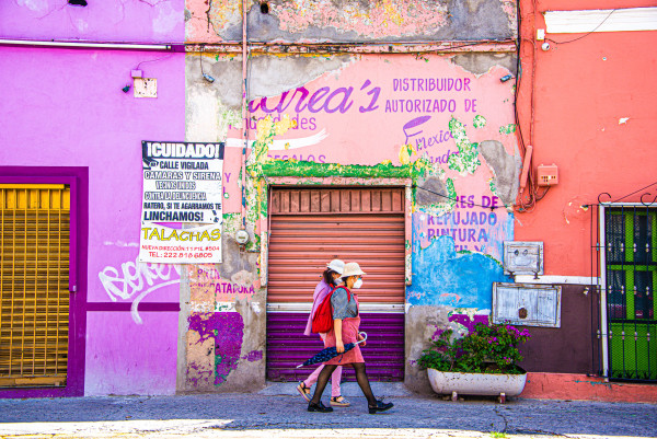 Strolling in Full Color - Puebla, Mexico by Jenny Nordstrom