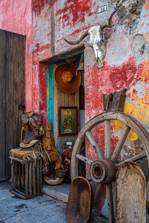 Antiques & Knick-knacks - San Miguel de Allende, Mexico by Jenny Nordstrom