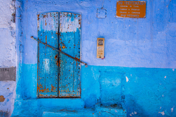 Rusty Door - Chefchaouen, Morocco by Jenny Nordstrom
