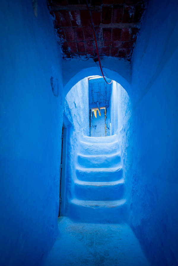 Moody Archway - Chefchaouen, Morocco