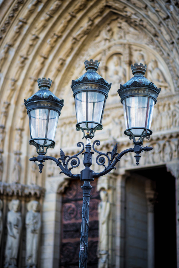 Lamps at Notre Dame - Paris