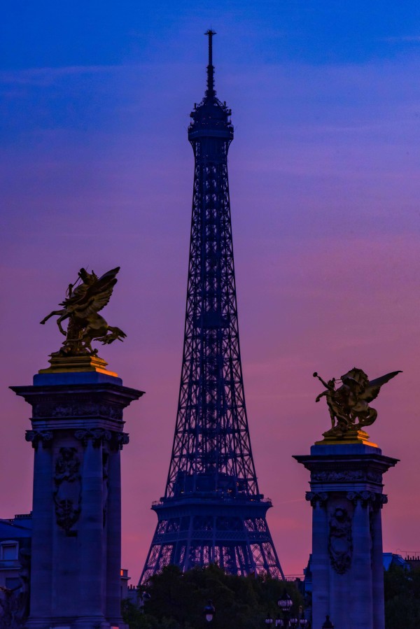 Eiffel Tower at Sunset by Jenny Nordstrom