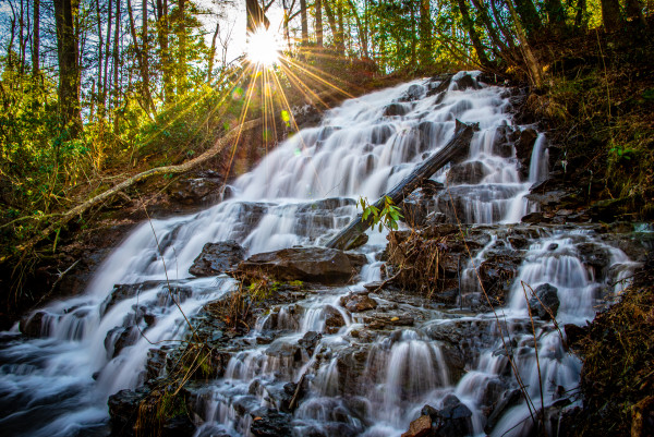 Waterfall  - Blairesville, Georgia by Jenny Nordstrom