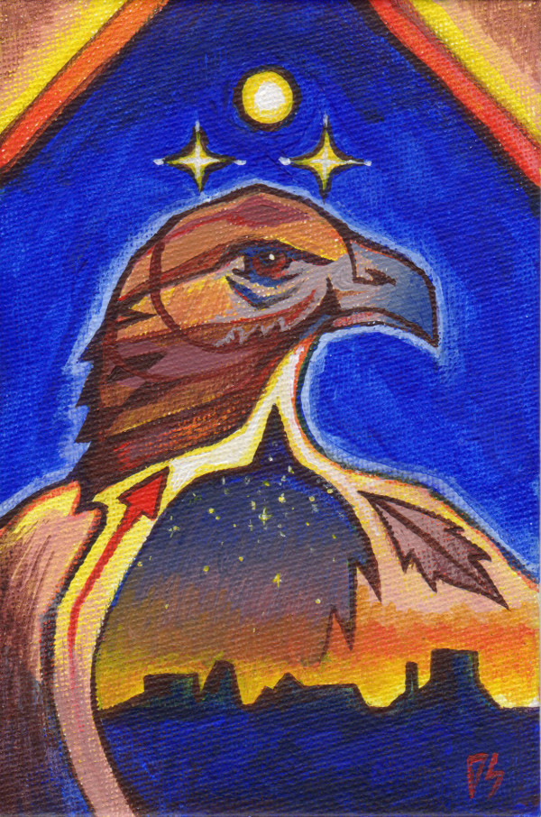 DS-052 / Red-Tailed Hawk / Original / 4x6"
