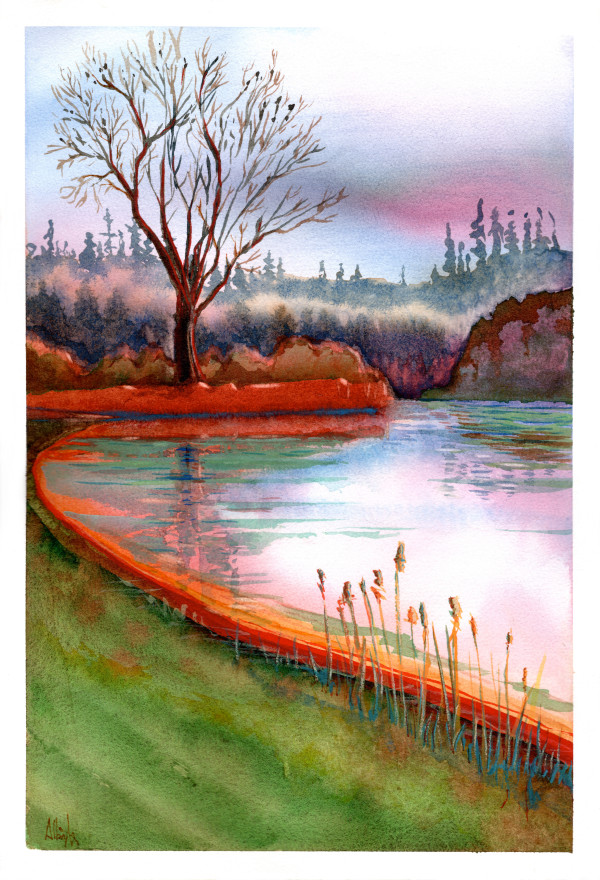 Bright Pond by Sam Albright