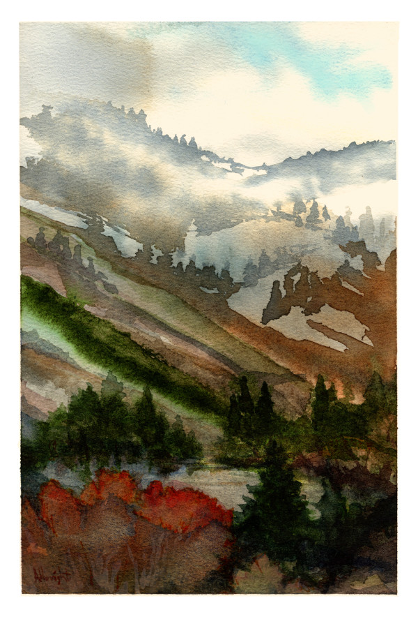 Misty Valley - Print by Sam Albright