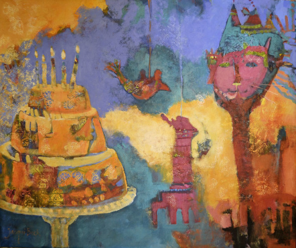 The Birthday Cat and the Giraffe Piñata by Jacqui Beck