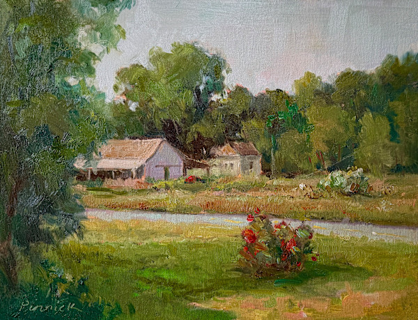 Roosters And Roses by Brenda Pinnick