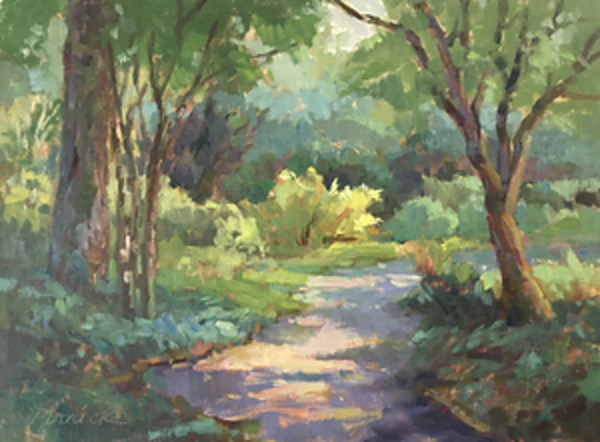 Garden Path on a Sunny Morning