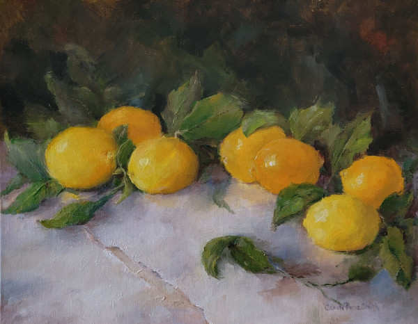 Lemons, Leaves and Linens by Celeste Perez Smith Fine Art