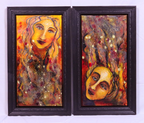 Persephone Diptych by Angela Wimmer