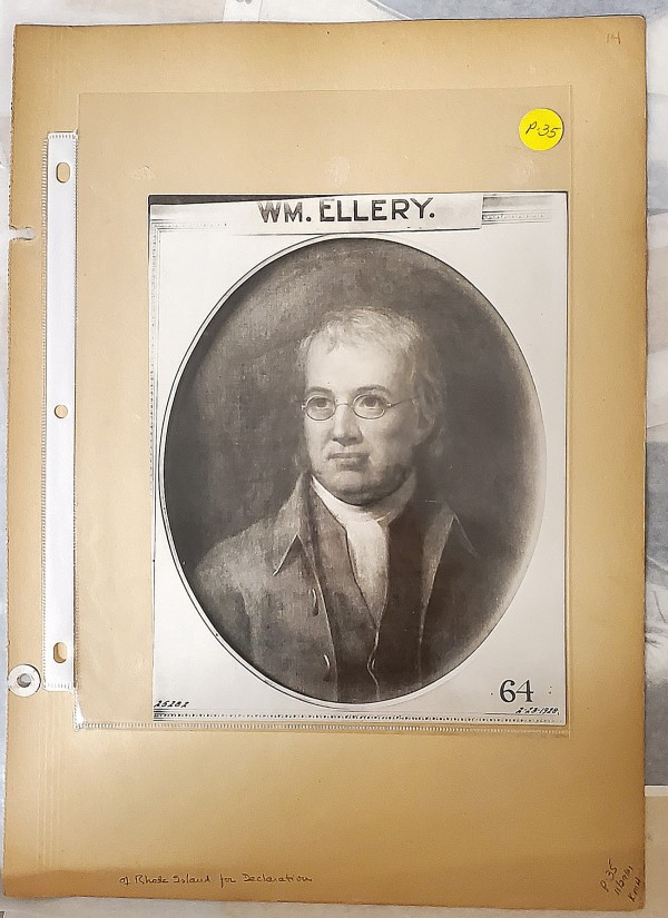 P. 35 William Ellery of RI for Declaration by Barry Faulkner