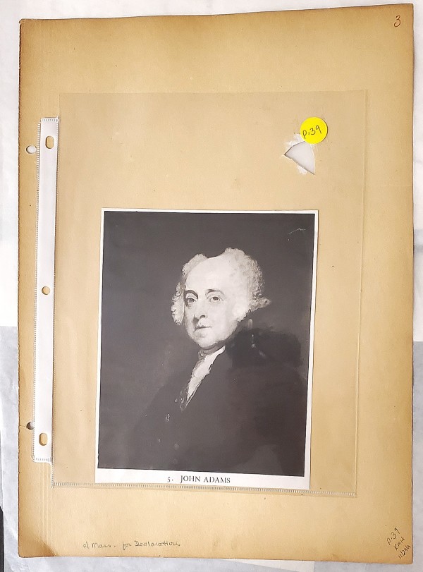 P. 39 John Adams of MA by Barry Faulkner