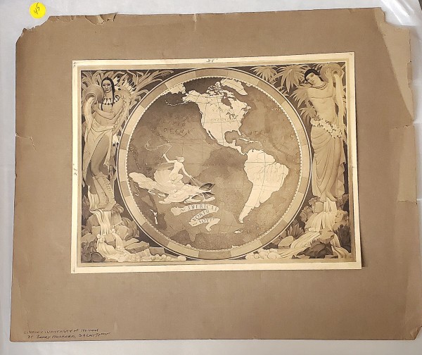 Mural, University of Illinois Library 45 by Barry Faulkner