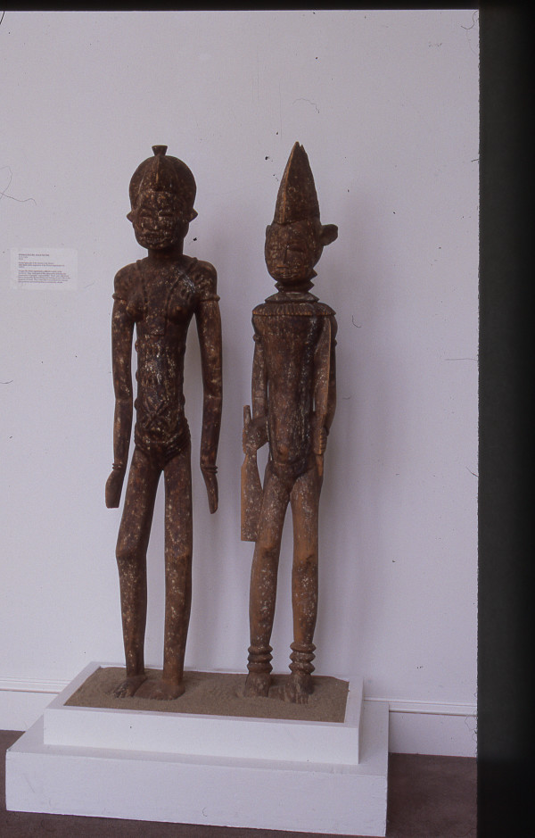 African Female and Male Figures by Yoruba People