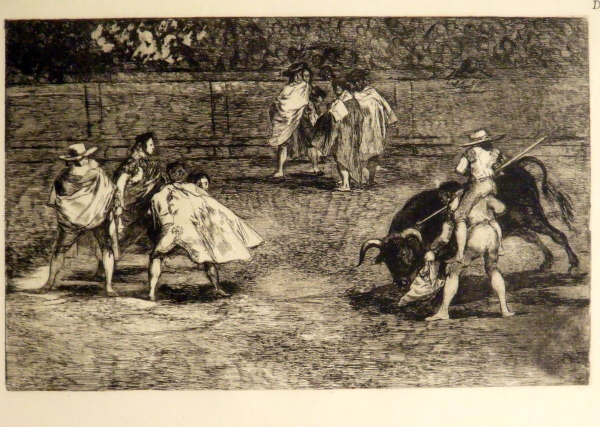 Bullfighting Scene D by Francisco Goya